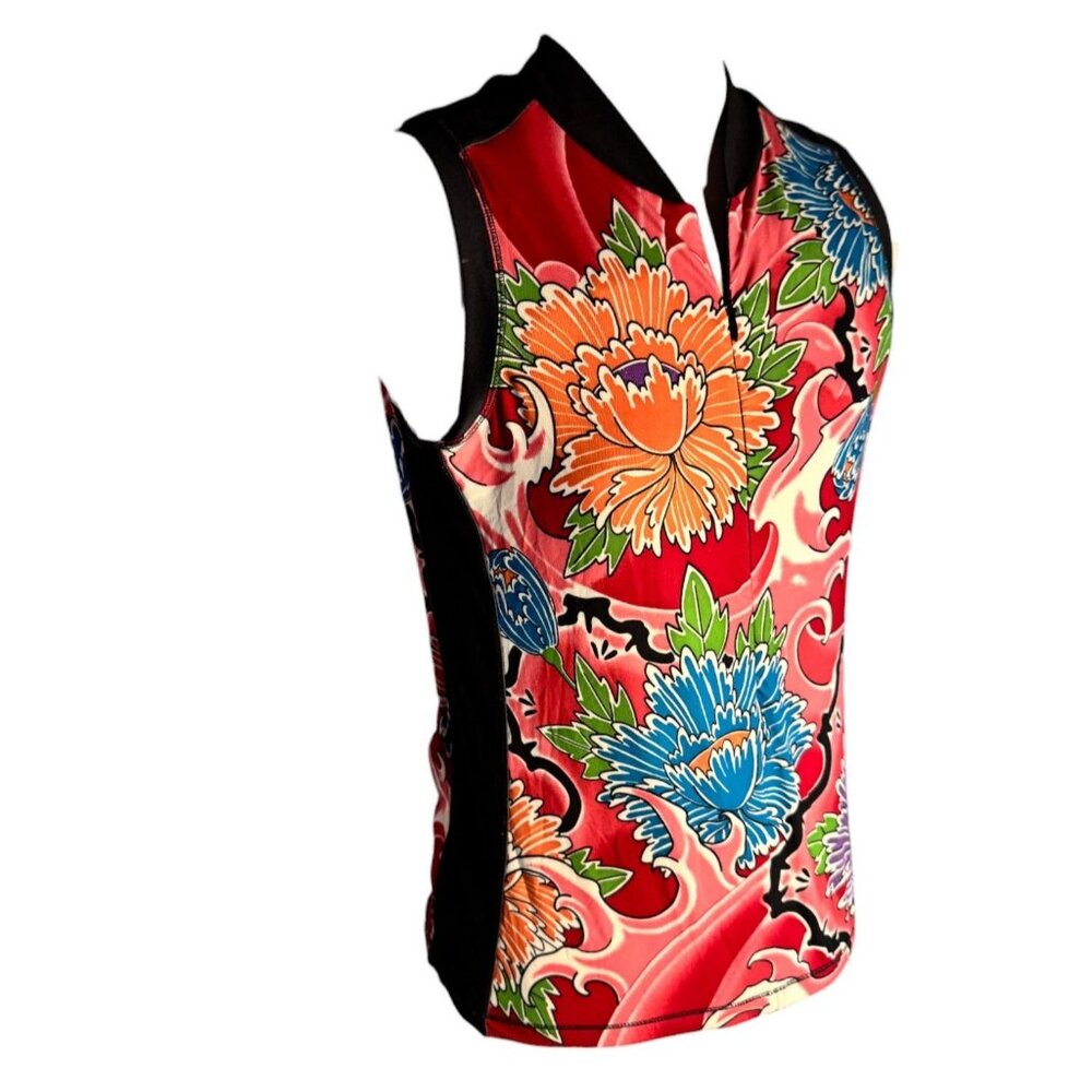Ymx Floral Sleeveless Cycling Jersey XS - Picture 3 of 9